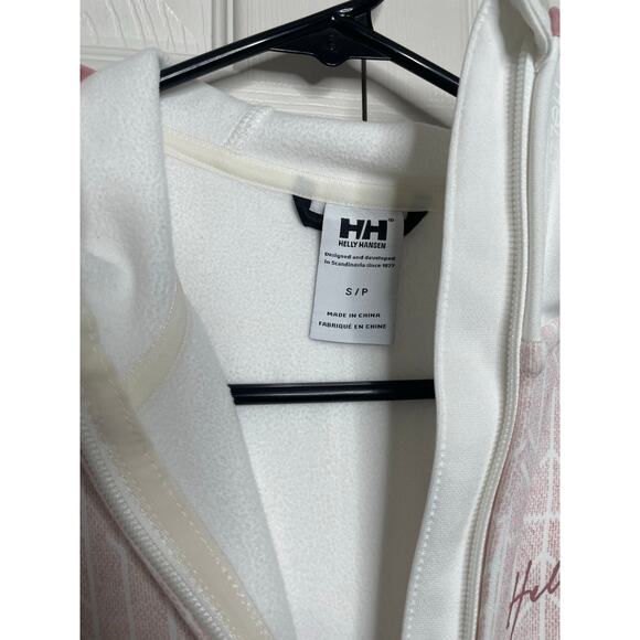 Helly Hansen Womens Full Zip Fleece Hoodie White Pink Size Small - Picture 6 of 14